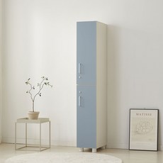 포메리트 모던에디션 락커장 1855 열쇠형 방문설치, 스카이블루, 2단