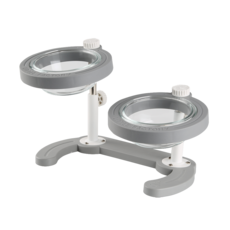 Little Factory 寵物玻璃餐碗 雙口基本款, 1個, 灰色