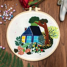 森林中的家童話刺繡DIY, 1個, 1