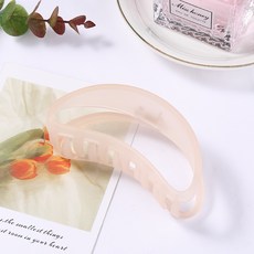 수스다 빅사이즈 투명 반달 아크릴 집게핀 올림머리 헤어집게핀