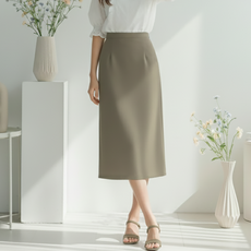 페이퍼먼츠 엘로아 소프트 펜슬 미디 스커트 14368