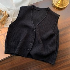 I'M MONG 女款 Duena 基本款羅紋針織V領背心