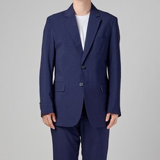 카포넬 남성용 린넨 데일리 플랩포켓 투버튼 수트 세트 CU3003