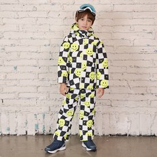 童款笑臉印花鋪棉長褲