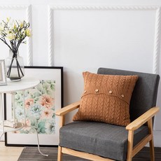 비올레따젬마 니트 스퀘어 포인트 쿠션커버