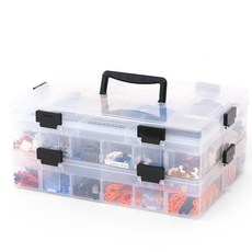 Busfitlit 多格零件收納盒 GH15_RD_511, 2層白色, 1個