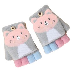 KIZTREE 兒童貓咪半指手套 ST-088