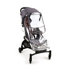 wowbaby 攜帶式透明PVC兒童車防水雨罩, 混色, 1個