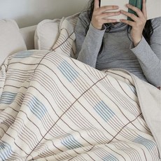 Rugum Hazelgrid Pogeuni 織物超細纖維毛毯