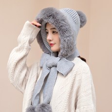 NAYASTYLE 冬季防寒帽 DJBG-153-3, 灰色