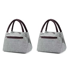 攜帶式素色野餐手提袋, 2個