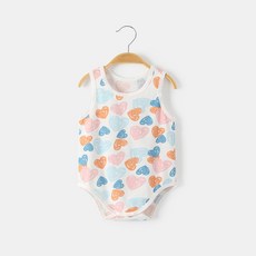 Bebeniz 幼兒款日常純棉圖案無袖連體衣