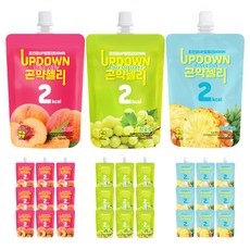 低卡蒟蒻果凍飲 水蜜桃口味 10入+青葡萄口味 10入+鳳梨口味 10入, 1組