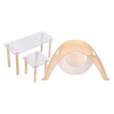 Carno 卡諾 韓國半透明太空船躲藏處平臺套組, 珊瑚色, 1套