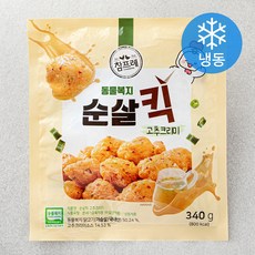 참프레 동물복지 인증 순살킥 고추크리미 (냉동), 340g, 1개