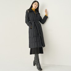 지센 여성용 가로 심리스 만두카라 덕다운 경량점퍼 LSLWNA75