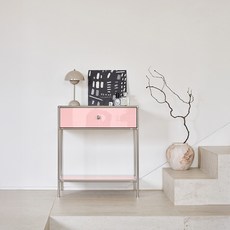 포더홈 무디 모듈 협탁 하부 선반형 600 방문설치, 핑크, 1개