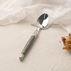 LA CARTUJA Ancla Laguiole 甜點冰淇淋茶匙, 1個, 灰色