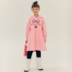 OWLEYBARN 女童閃亮刷毛連帽連身裙