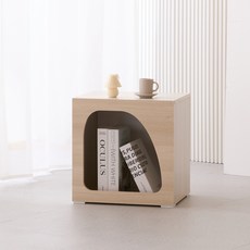 JD FURNITURE 韓國製造 MODI 390 多用途收納邊桌 M(390 x 315 x 410 mm), 白相思木, 1個