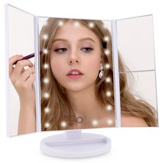 eco factorY LED桌上型化妝鏡, 純白