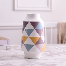 三角形圖案花瓶, 混色