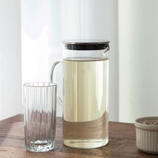 簡約耐熱玻璃茶壺, 1300毫升, 單色