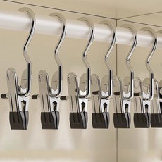 미누네 집게 옷걸이, 블랙, 10개