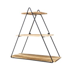 三角形3層壁掛式置物架 YT_RA1338, 混色, 3段