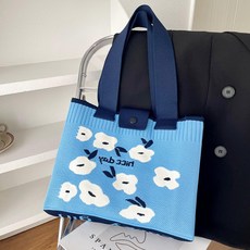 소니오 유니크 패턴 니트 도트 숄더백