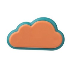 Lani Market 雲朵造型桌面黏貼式理線器, 1個, 橘色