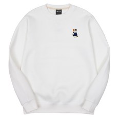 옥스타 남녀공용 가방삼색냥 자수 특양면 맨투맨 4SSP008