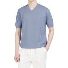 DAKUANG 男士穿搭涼感V領男士短袖針織衫 D04M13_tn2744