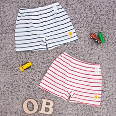 Organic Boom 男童橫條紋四角內褲 2入