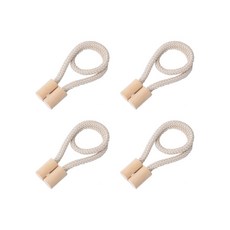 aryko 磁性木製窗簾扣, 奶油, 4個