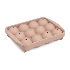 incoc 矽膠圓形製冰盒 12格, 1盒, 粉色