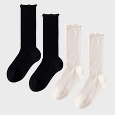 티에스에이치 여성용 시스루 양말 2종 세트