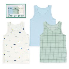 Maykids 幼童/青少年 男童 Bung Bung Square 莫代爾背心 3件組