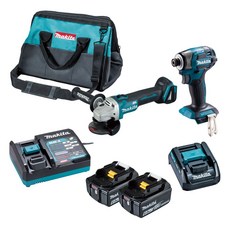Makita 牧田 台灣公司貨 18V 無刷雙機組 DGA406 + DTD173 DGA406GX5, 1組
