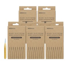 에코앤드 대나무 치간칫솔 SSS, 5개, 8개입