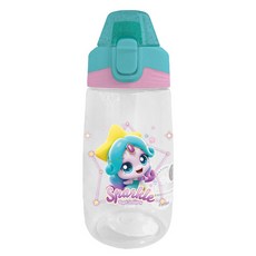 LE BARN 流星Catch Tinninping手提式一鍵式水瓶, 閃閃萌可, 1個, 500ml