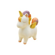 神秘風格粉彩獨角獸存錢筒, 紫黃色, 1個