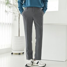 플레이즈 남성용 뒷밴딩 11부 베이직 스판 일자 슬랙스