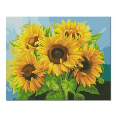 ADICO LED 鑽石畫 DIY 套組, 向日葵的氣勢