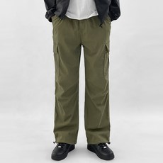 남성용 파라슈트 카고 워싱 와이드 팬츠 P3075