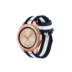 나토밴드 스마트워치 스트랩 20/40/41/42mm, 네이비 + 화이트