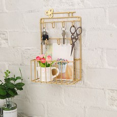 Pola多功能室內壁掛收納架, 金子, 一層