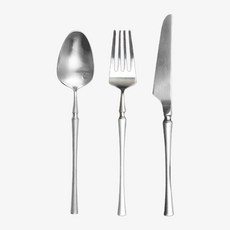BELLE design Patrick 晚餐餐具3件組, 銀色, 1套, 餐匙 + 餐叉 + 餐刀