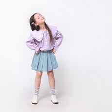 jkids 女童款Sune牛仔百褶裙 J8031