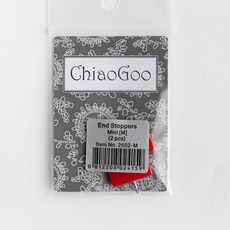 ChiaoGoo 末端擋針 2入 2502-M, 1個, 紅色